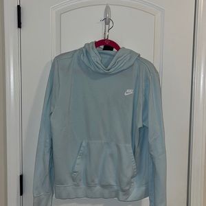 Baby blue Nike cow neck hoodie